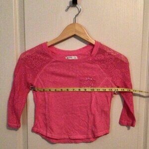 Child's Pink Lacy Top
